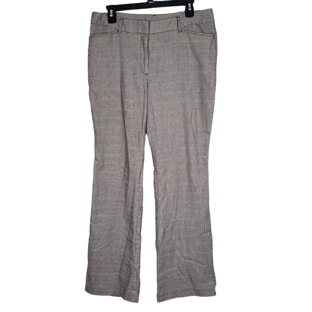 Worthington Gray Houndstooth Trousers size 12 Modern Fit Slacks 5/$25